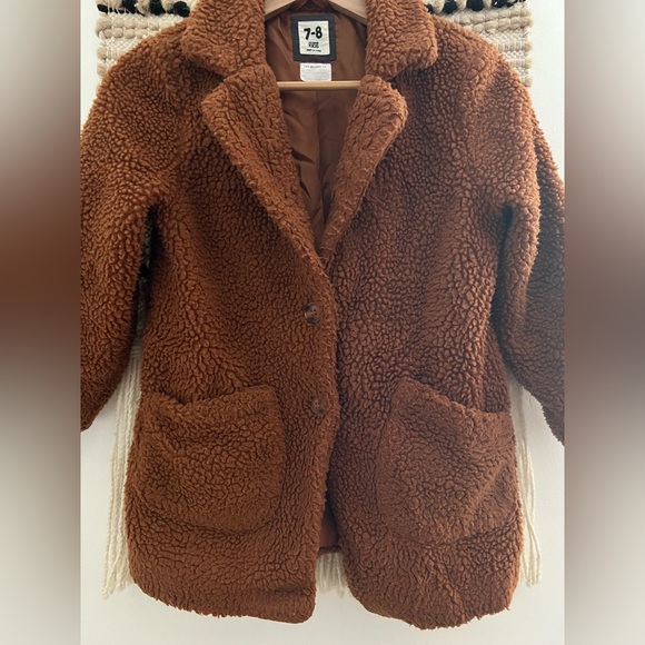 Cotton On Kids Teddy Coat - Rich Brown - Picture 9 of 10